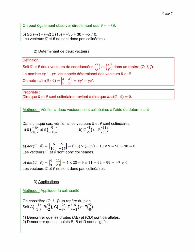 I. Repère du plan
Trois points distincts deux à deux O, I et J du plan forment un
repère, que l'on peut noter (O, I, J).
L'origine O et les 
