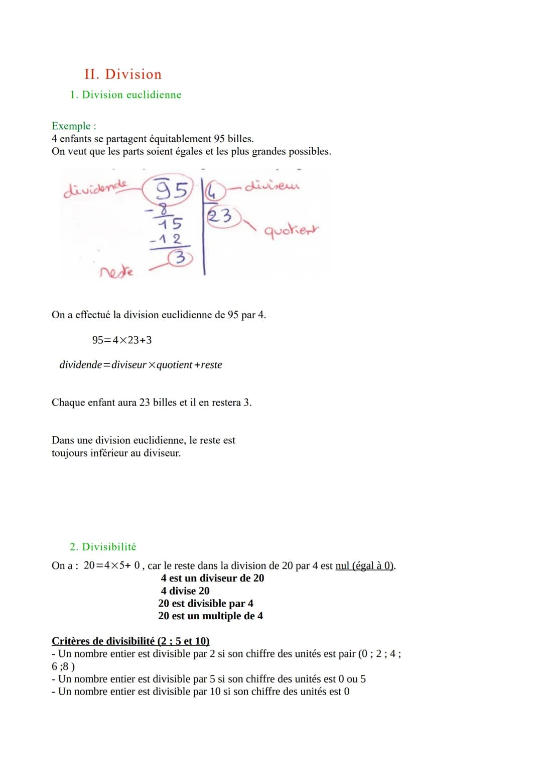 Chapitre 7: Multiplication et division
I. Multiplication
1. Vocabulaire
Définitions
Le résultat d'une multiplication s'appelle un produit.
L