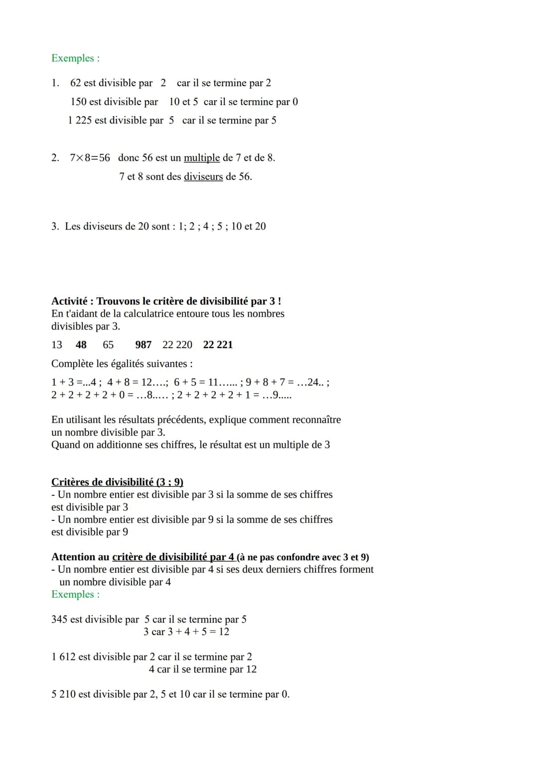 Chapitre 7: Multiplication et division
I. Multiplication
1. Vocabulaire
Définitions
Le résultat d'une multiplication s'appelle un produit.
L