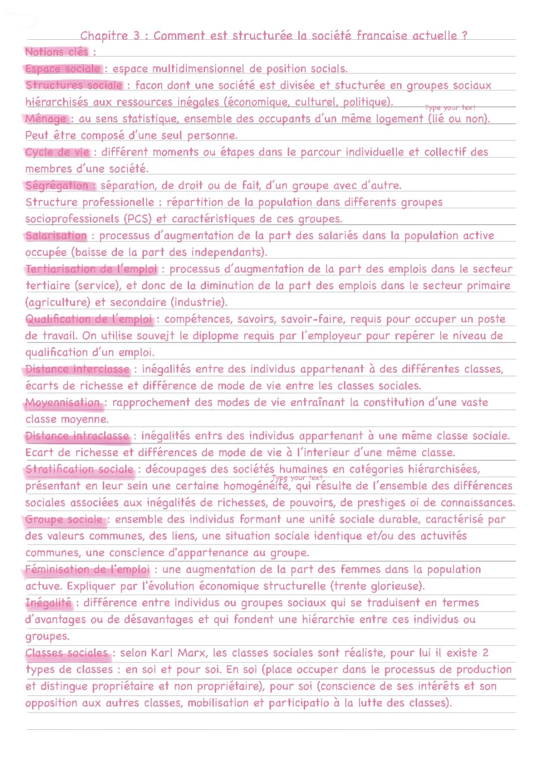 comment est structuré la société française actuelle ?