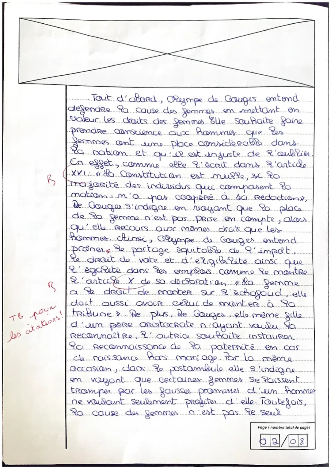 la Reine, &'assemblée, les hommes et les
B gemmes par le coptatio benevolentiae, sene
technique oratoire consistant à s'attirer la
Sympathie