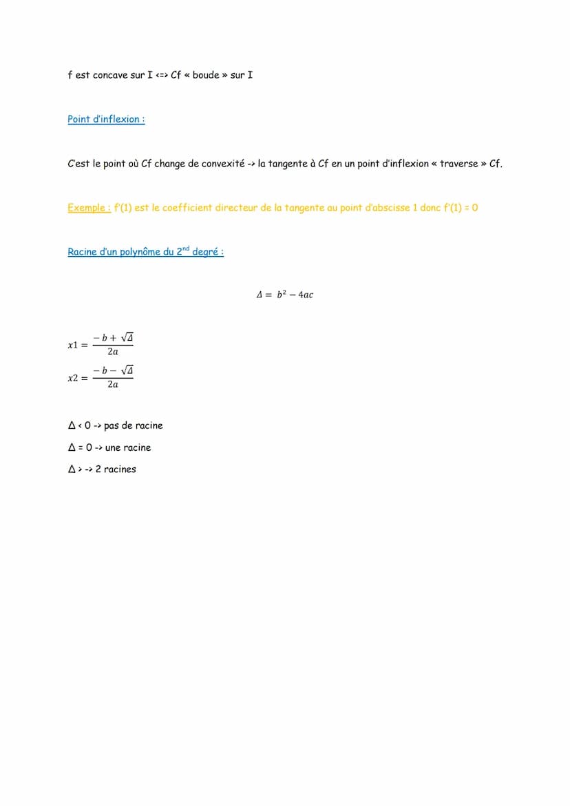 Chapitre 1 Continuité et convexité d'une fonction
Fonctions et leur dérivées :
f(x)
ax + b
xn
√x
1
ex
In x
Formule de dérivation :
f
u + v
u