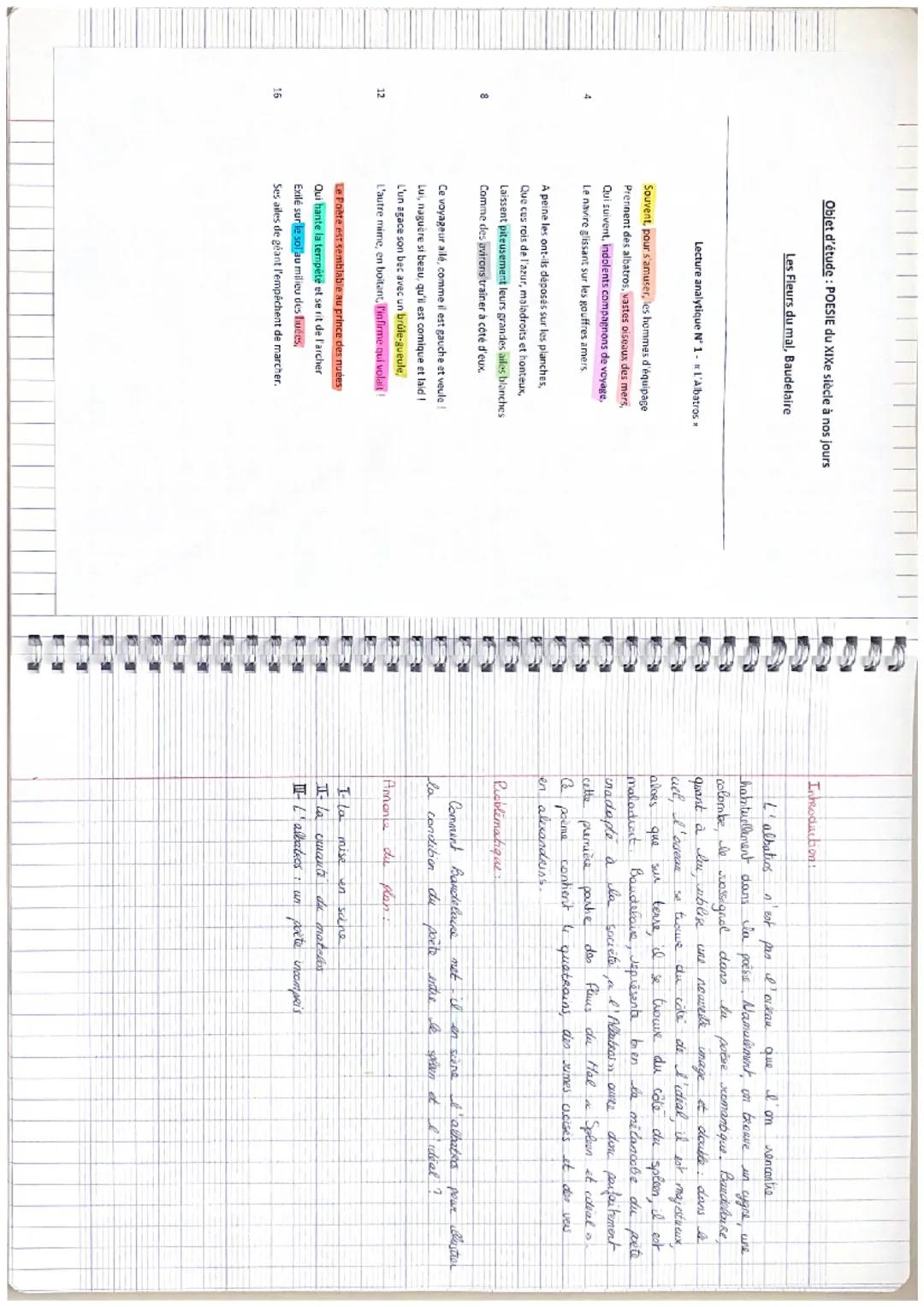Objet d'étude: POESIE du XIXe siècle à nos jours

Les Fleurs du mal, Baudelaire

Lecture analytique N° 1-L'Albatros

Souvent, pour s'amuser,