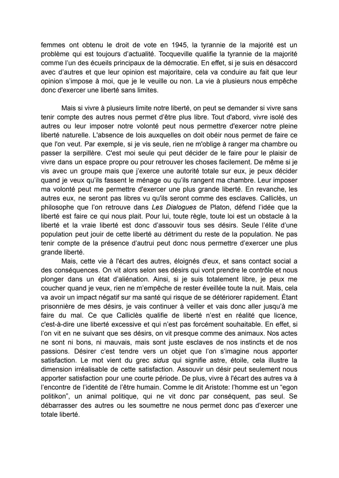 Dissertation de philosophie n°1
Choisir un film à regarder à plusieurs est souvent source de conflits. Il peut
être compliqué de satisfaire 