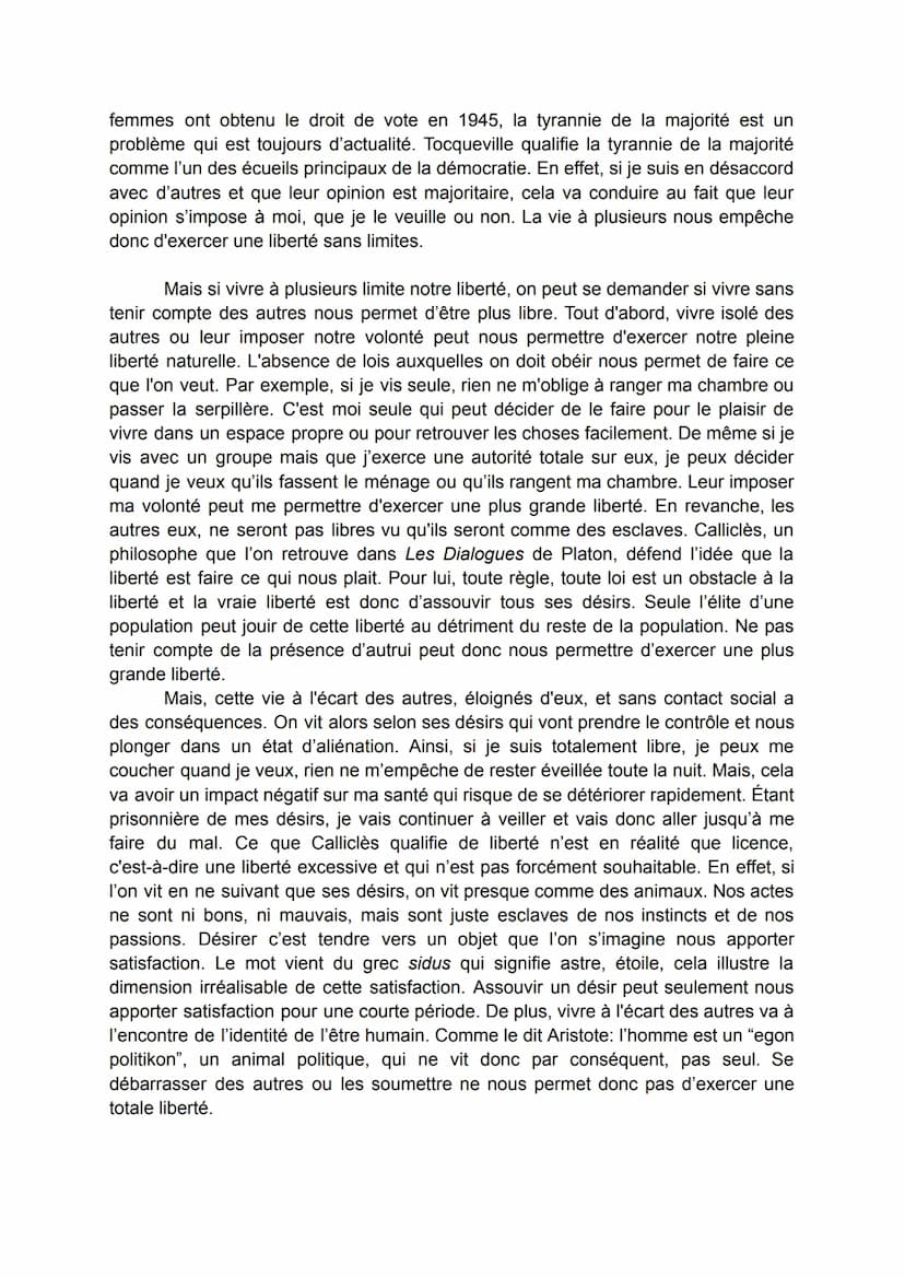 Dissertation de philosophie n°1
Choisir un film à regarder à plusieurs est souvent source de conflits. Il peut
être compliqué de satisfaire 