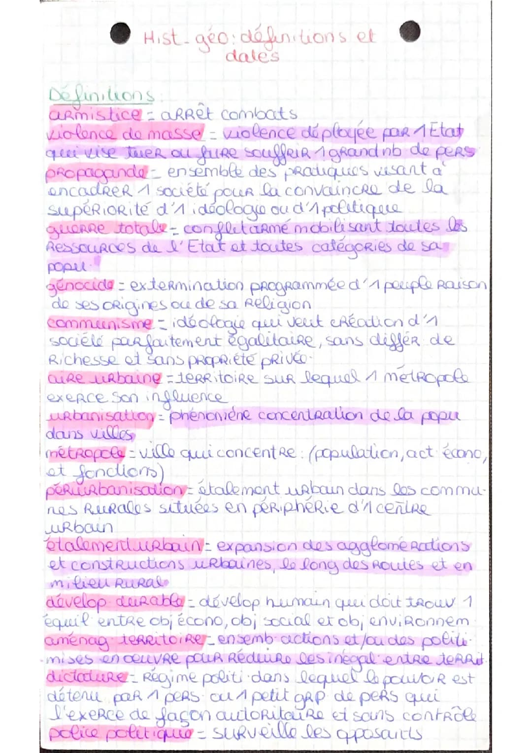 Brevet histoire géographie