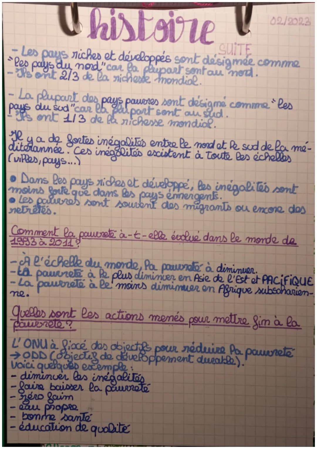 Thistoire !
Où trouve t-on de la richesse et de la pauvreté dans
le monde ?
-on en trouve partout dans le monde
- on trouve des bidonvilles 