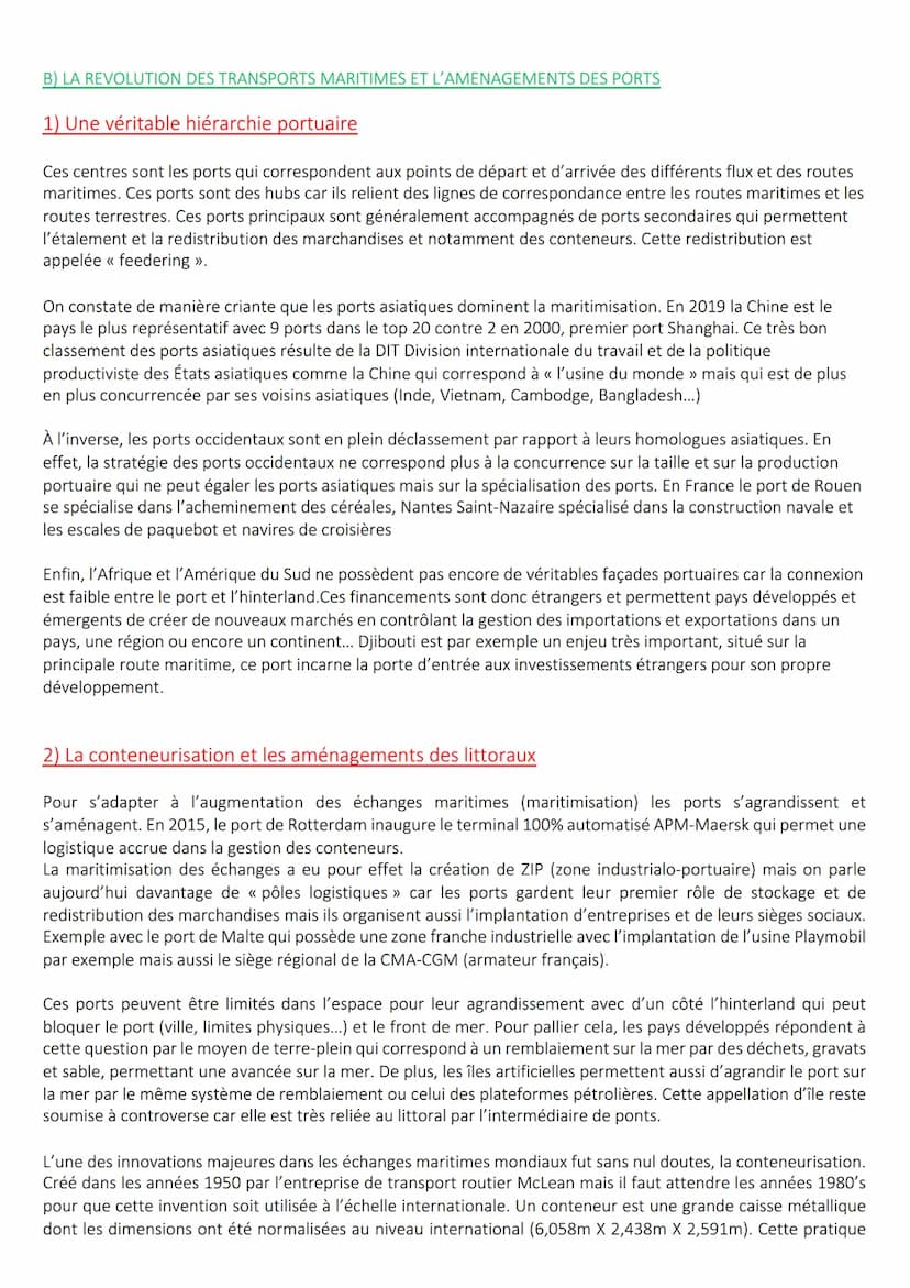 Terminale Géographie Thème 1: Mers et océans au cœur de la
mondialisation
SEQUENCE 4: MERS ET OCEANS VECTEURS ESSENTIELS DE LA
MONDIALISATIO