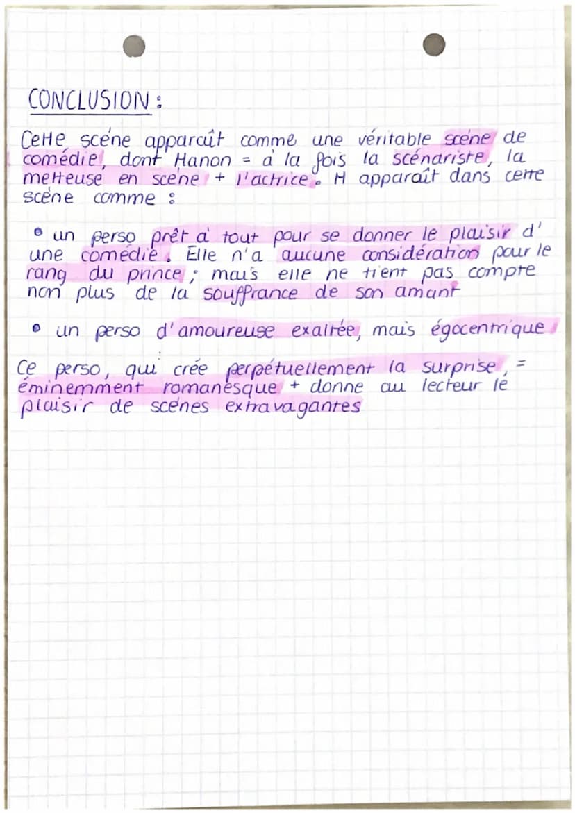 antithese met en
evidence l'inegalite
des perso pace à la
sce ne qui se joue
Manon organise
qui proquo don't DG
+ prince italien =
victimes
