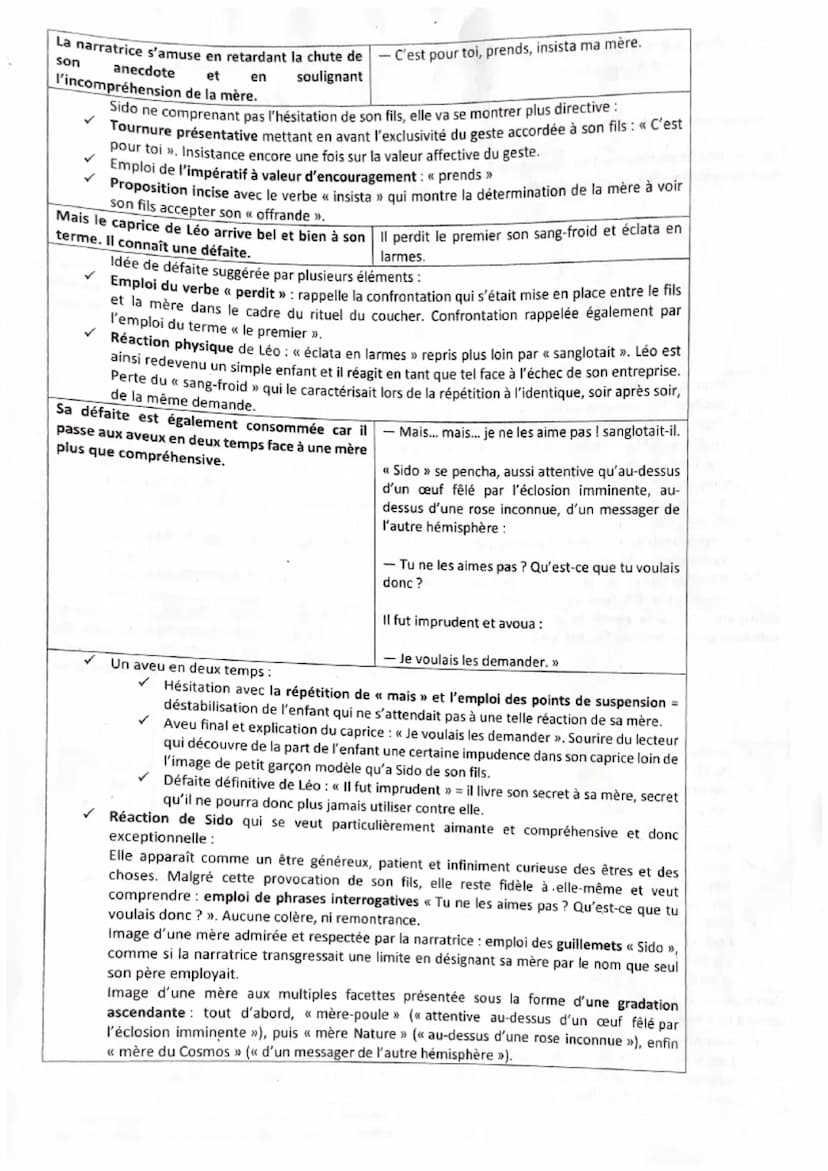 Parcours : La célébration du monde
Texte 11: Colette, Sido, chapitre 3, Le Livre de poche, Coll. Les classiques pédago, pp. 108-109
Oui, un 