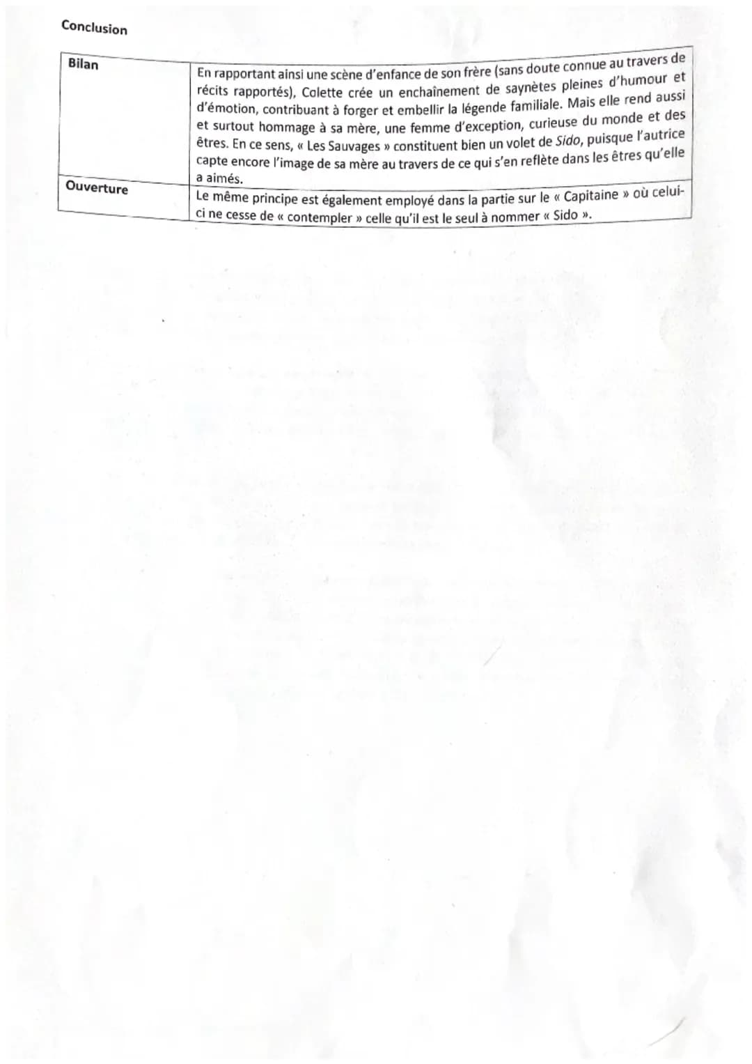 Parcours : La célébration du monde
Texte 11: Colette, Sido, chapitre 3, Le Livre de poche, Coll. Les classiques pédago, pp. 108-109
Oui, un 