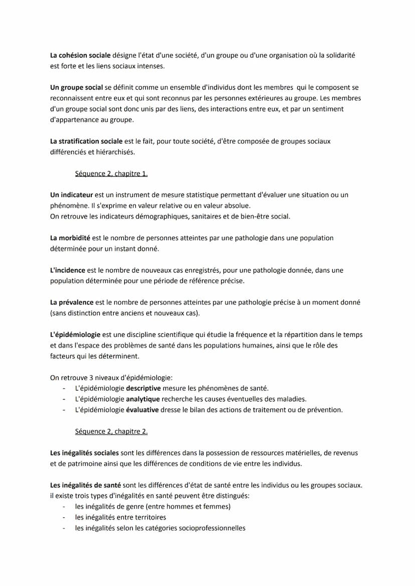 Séquence 1, chapitre 1.
DÉFINITIONS
PREMIÈRE
La santé individuelle est un état de complet bien-être physique, mental et social et ne consist