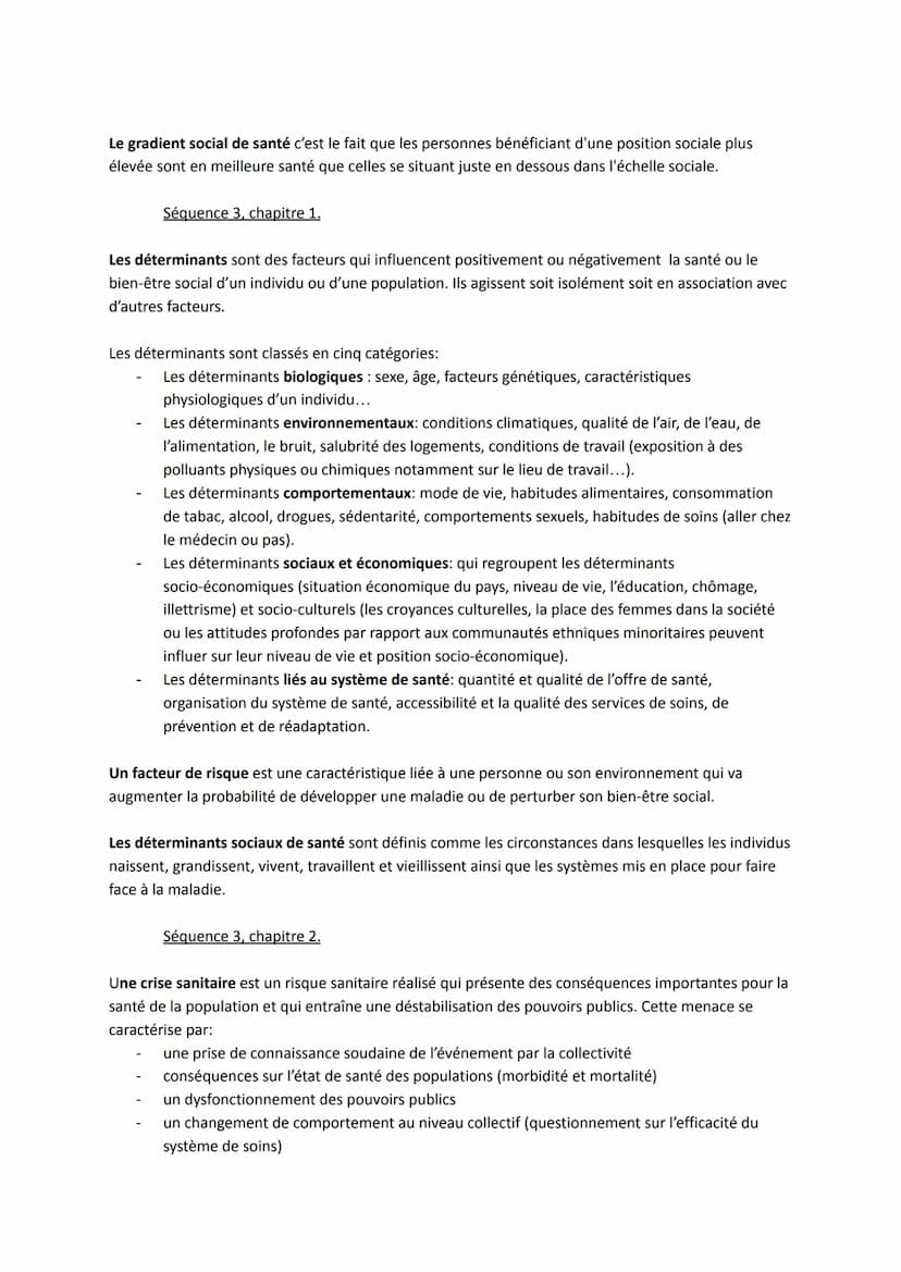 Séquence 1, chapitre 1.
DÉFINITIONS
PREMIÈRE
La santé individuelle est un état de complet bien-être physique, mental et social et ne consist