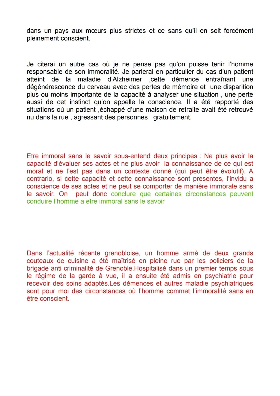 Étymologie
Mores,moralis : relatif
aux mœurs, moral
non :
rousseau:
Immoral: im => négatif, moral =>du latin mores « mœurs » et precissement