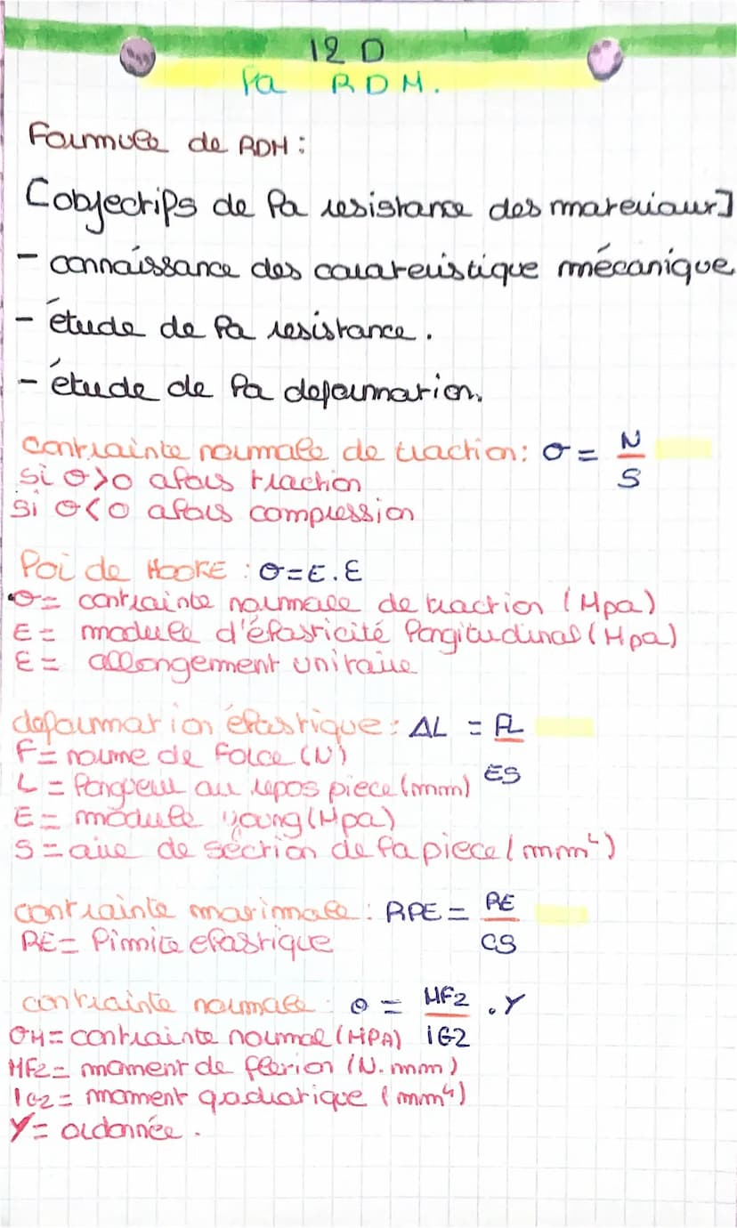contrainte Fangentielles: Tmax = T
= contrainte tangentielle (Hpal S
T= naume de P'eppoct Franchant (N)
S aire de Pa section droite (mm²)
co