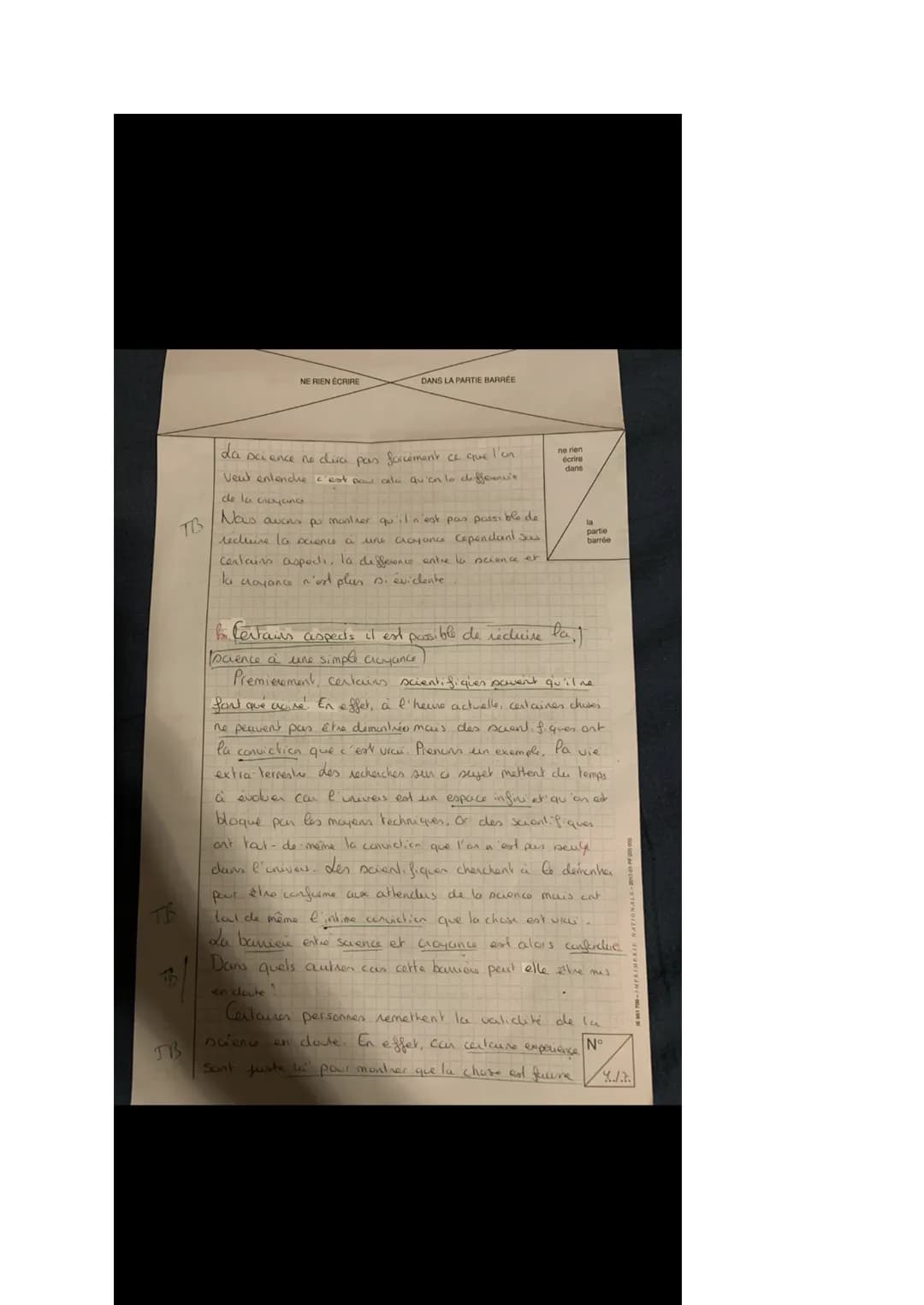 Sujet bac blanc de philo: la science est elle une croyance comme les autres Examen ou concours :
Spécialité/option:
Repère de l'épreuve
Epre