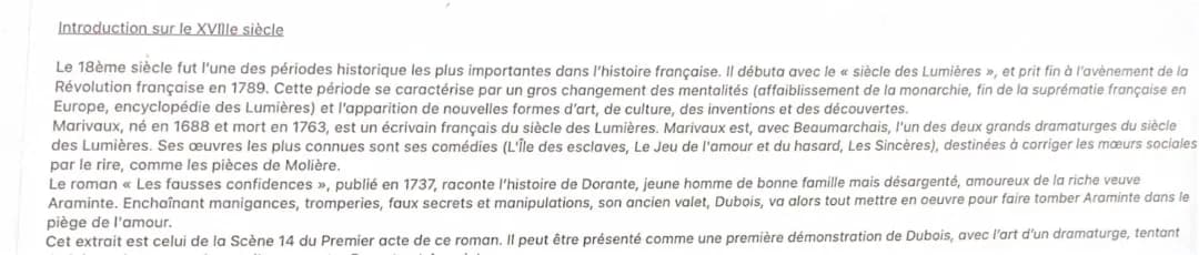 Découvre Marivaux et Les Fausses Confidences : Œuvres, Philosophie des Lumières et Résumés
