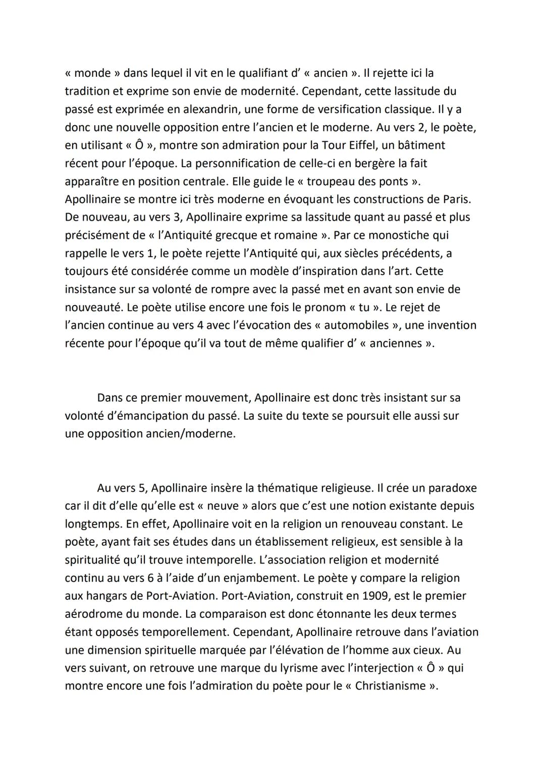 Fait avant la mise en ligne.
des éléments d'aide sur
Pronote
Zone, explication linéaire :
La seconde moitié du 19e siècle et le début du 20e
