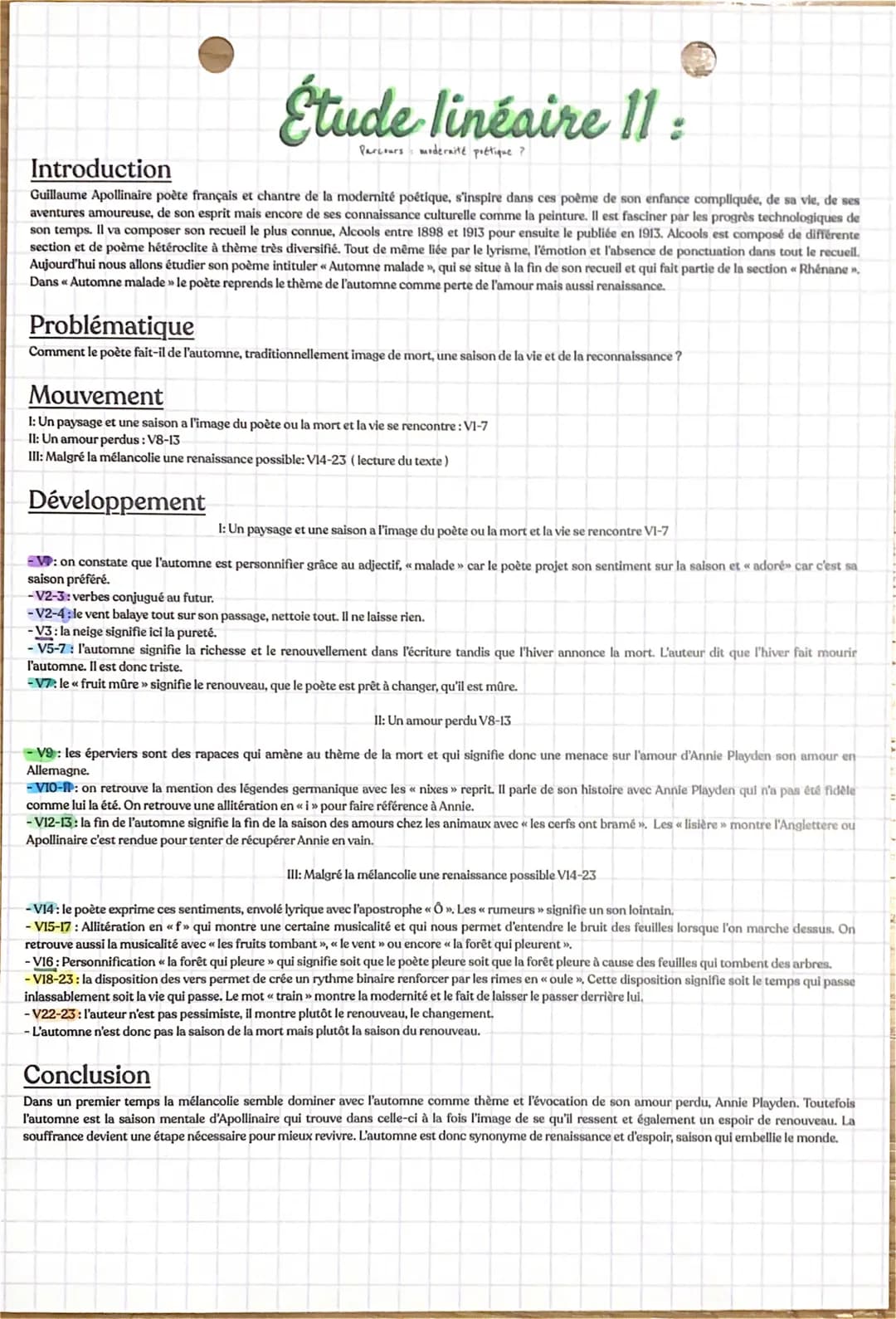 Étude linéaire 11:
Parcours modernité poétique ?
Introduction
Guillaume Apollinaire poète français et chantre de la modernité poétique, s'in
