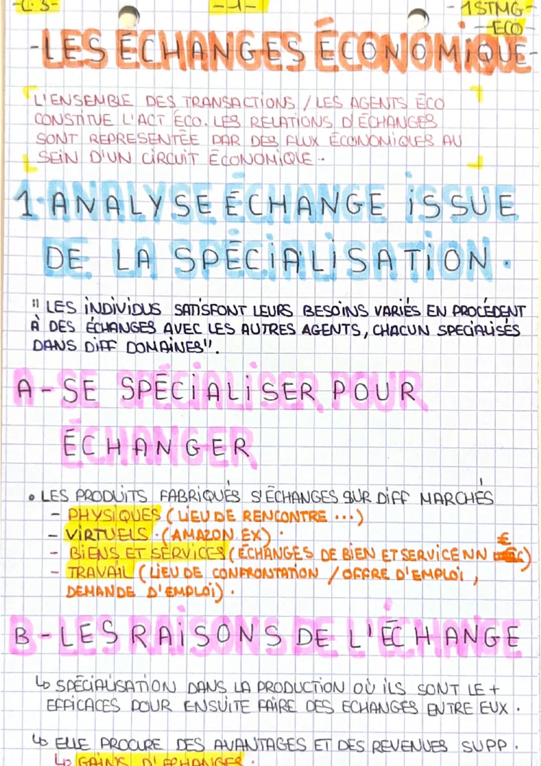 -LES ECHANGES ÉCONOMIQUE
L'ENSEMBLE DES TRANSACTIONS / LES AGENTS ECO
CONSTITUE L'ACT ECO. LES RELATIONS DÉCHANGES
SONT REPRESENTÉE PAR DES 