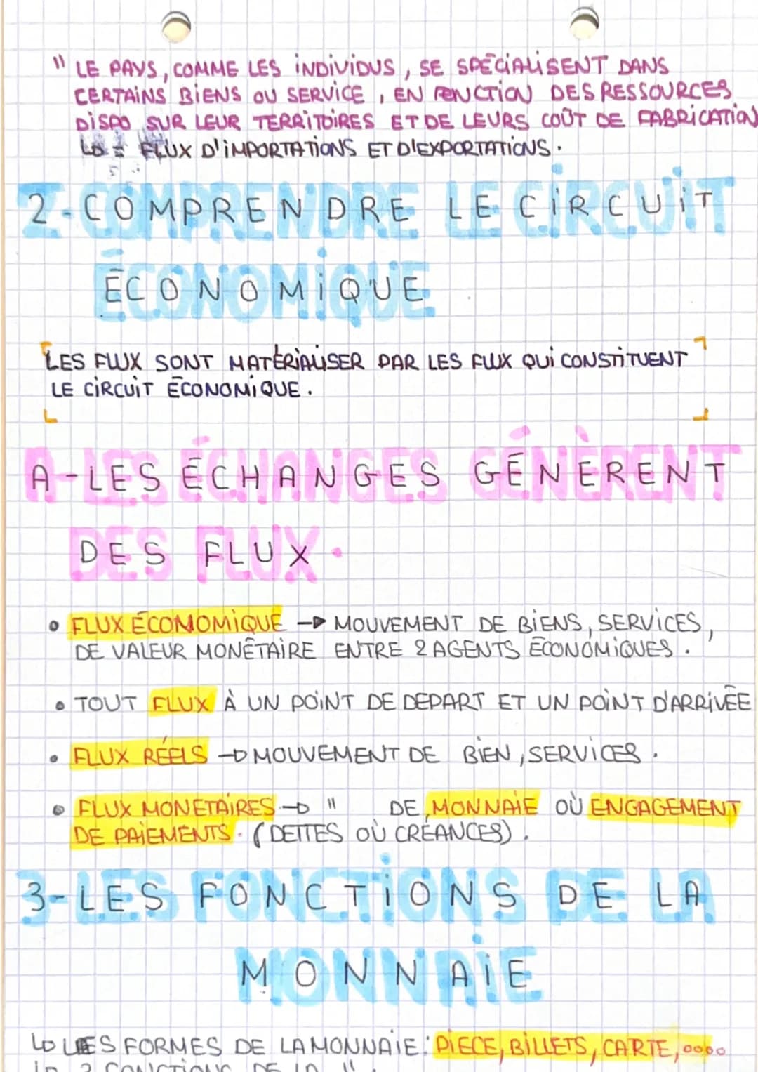 -LES ECHANGES ÉCONOMIQUE
L'ENSEMBLE DES TRANSACTIONS / LES AGENTS ECO
CONSTITUE L'ACT ECO. LES RELATIONS DÉCHANGES
SONT REPRESENTÉE PAR DES 