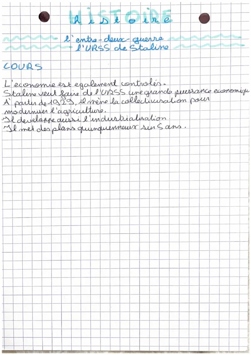 DEFINITION
h i s t
oir
l'entre-deuse- guerre
l'URSS de Staline
pour
culte depersonnalité: ensemble des pratiques utilisés
convaincre un peup