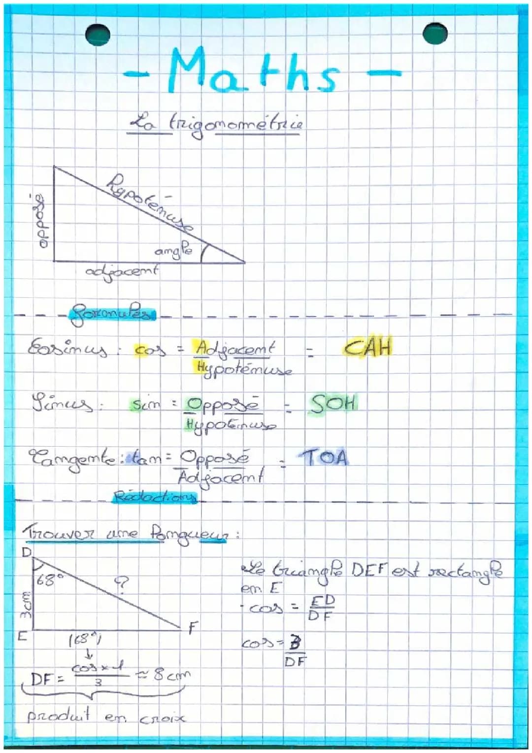 La trigonométrie 