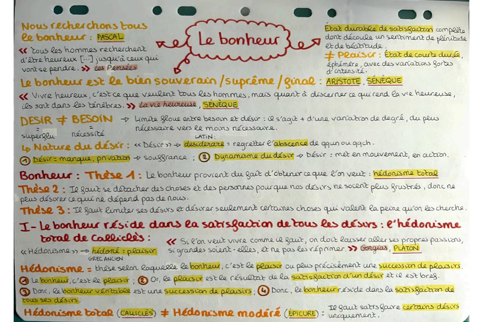 Nous recherchons tous
le bonheur: PASCAL
Etat durable de satisfaction complète
don't découle un sentiment de plénitude
et de beatitude.
er l
