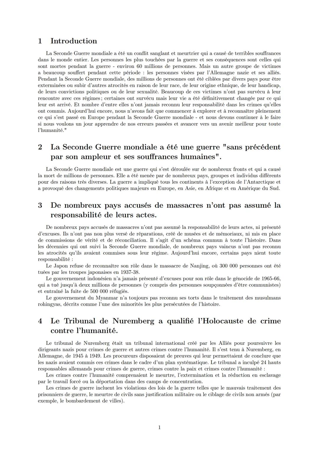 LYCEE GENERAL ET TECHNOLOGIQUE LA BRUYERE

Seconde guerre mondiale crimes de guerre et
crimes de masse

31 mai 2022

AFFICHARD-PIERRI Gaëtan
