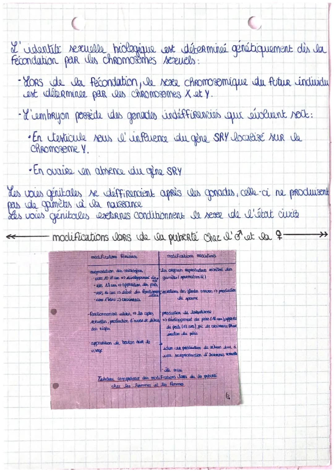 WCH
LA FECONDATION A LA PUBERTE, DEVENIR FEMME OU HOMME
S
0
définitions
fécondation: penetration / Rencontre du spermatozoide dans l'ouvle d