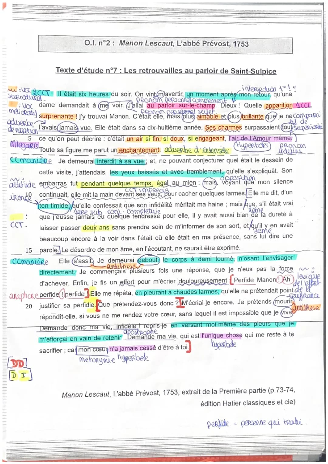 Texte d'étude nº7 : Les retrouvailles au parloir de Saint-Sulpice
_intersection 1"! «
: VOC
était six heures du soir. On vint mavertir, un m