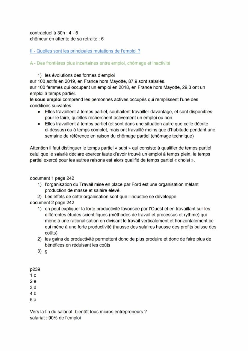 Chapitre 7: Quelles sont les mutations du travail et de l'emploi ?
Introduction : L'usine du groupe PSA à la Janais près de Chartres qui est
