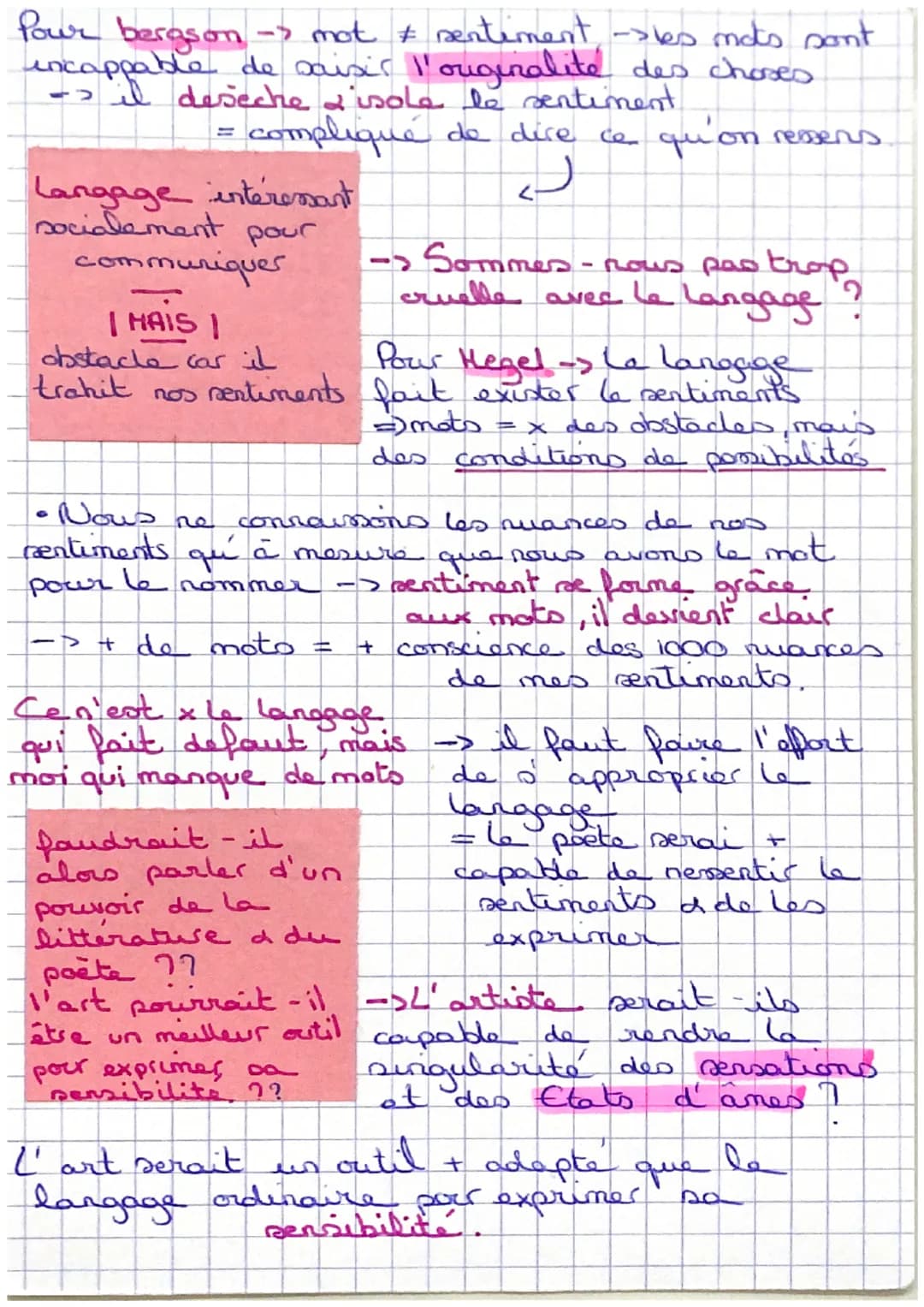La recherche de soi
Leçon 1 -> Les expressions de la sensibilité
Socrate -> Se siècle ;"Connais - to
se toi-même
mut du romantisme
(18e - ig