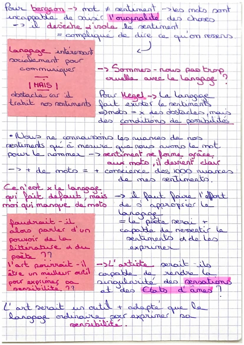 La recherche de soi
Leçon 1 -> Les expressions de la sensibilité
Socrate -> Se siècle ;"Connais - to
se toi-même
mut du romantisme
(18e - ig