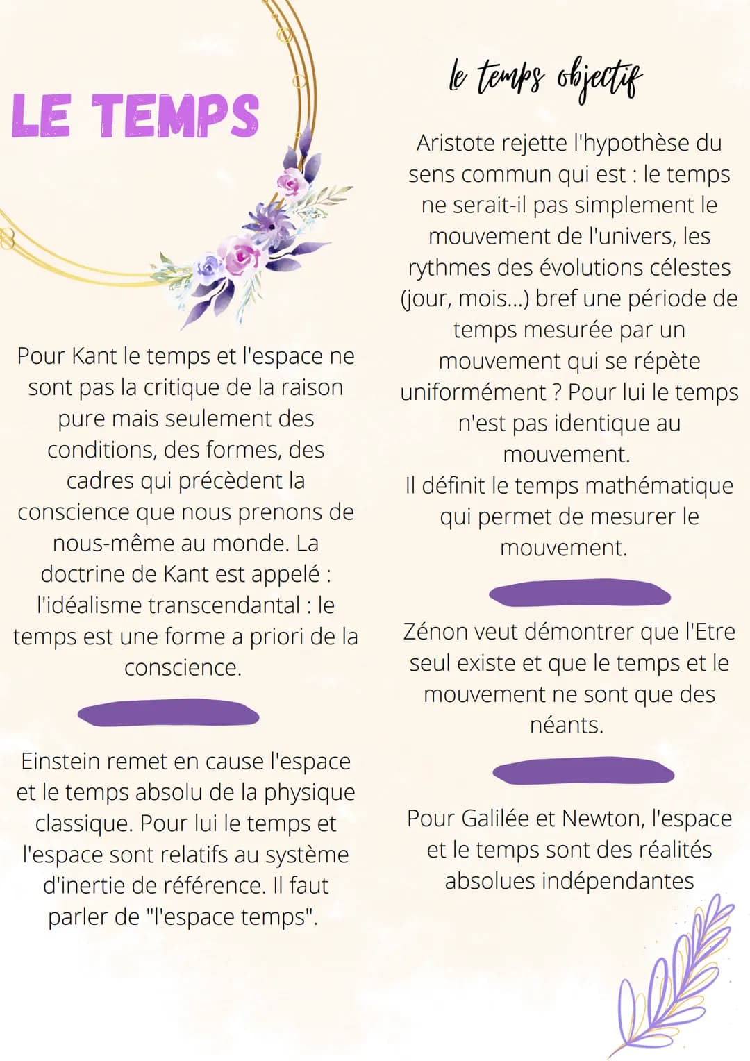 LE TEMPS
Pour Kant le temps et l'espace ne
sont pas la critique de la raison
pure mais seulement des
conditions, des formes, des
cadres qui 