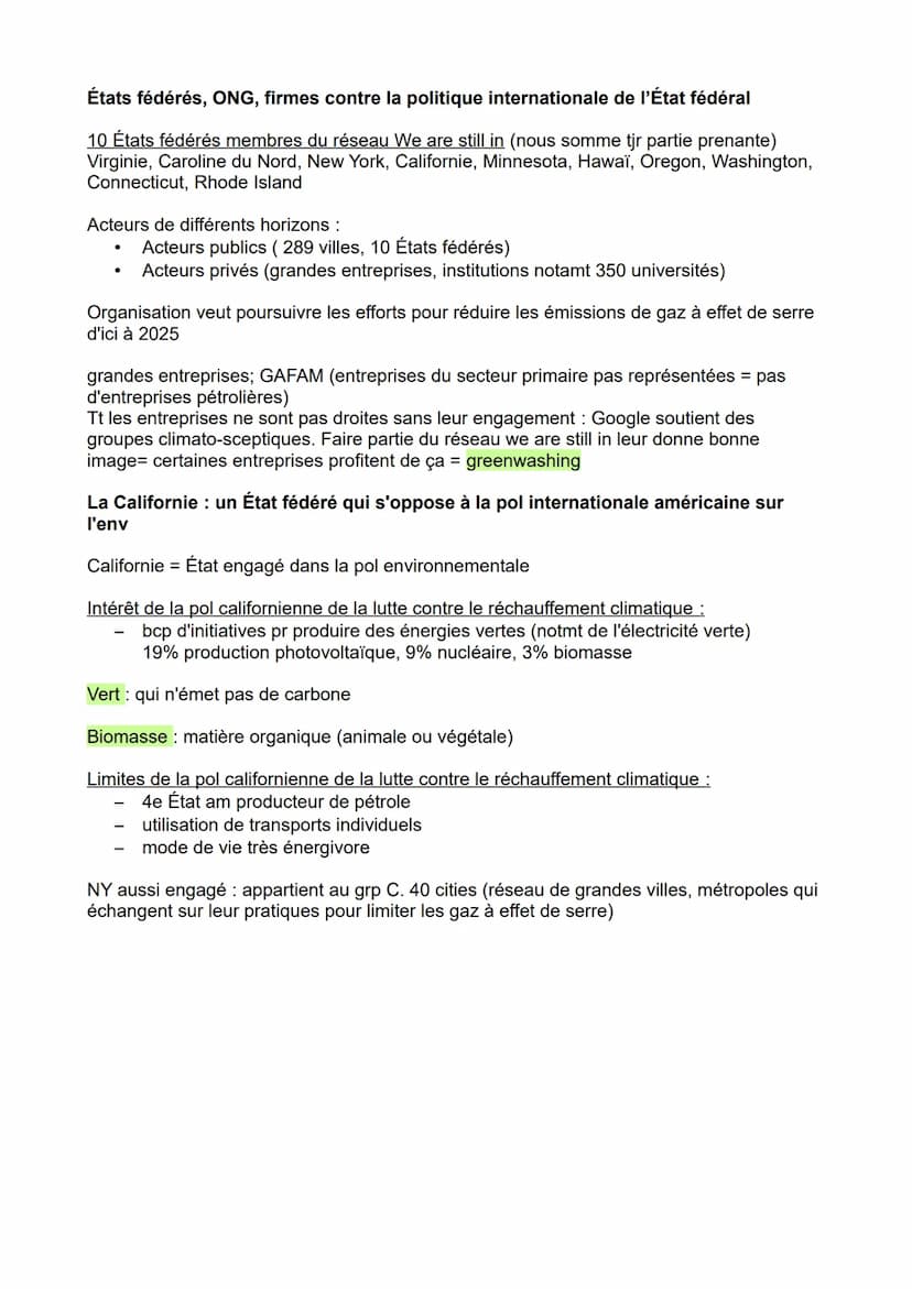 HGGSP
L'ENVIRONNEMENT
Intro :
Selon la géographe Yvonne Veyret l'environnement ne recouvre pas la seule nature =
notion plus large => terme 
