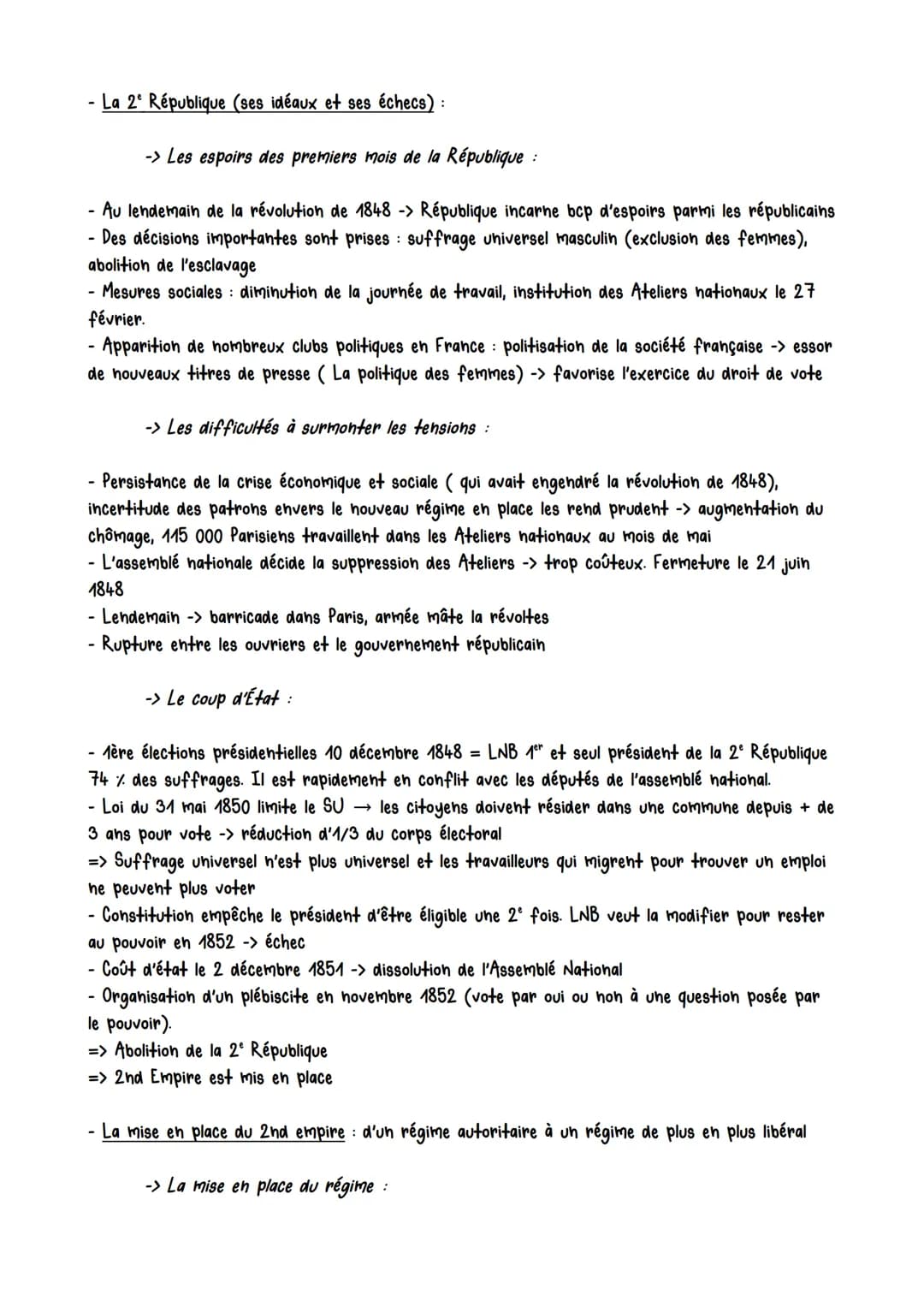 Chapitre 3 La difficile entrée dans l'age
démocratique
: la Deuxième République et le Second
Empire (1848-1870)
-> Définir et utiliser les m