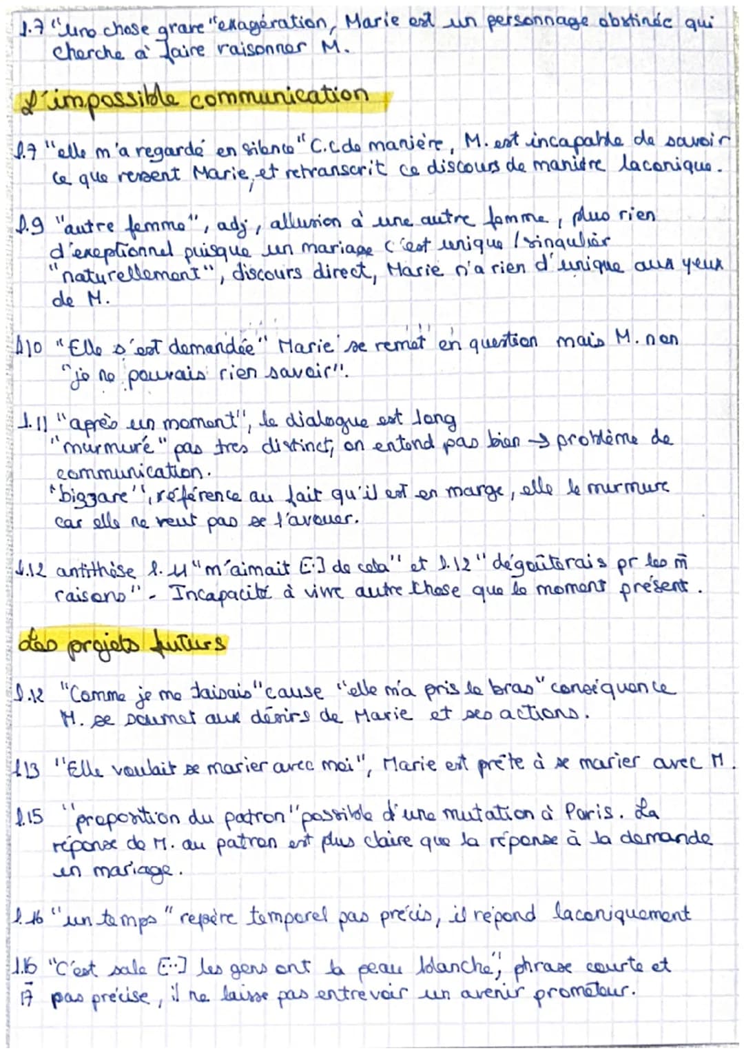 Albert Camus, L'Étranger, 1942
Le soir, Marie est venue me chercher et m'a demandé si je voulais me marier avec elle. J'ai dit
que cela m'ét