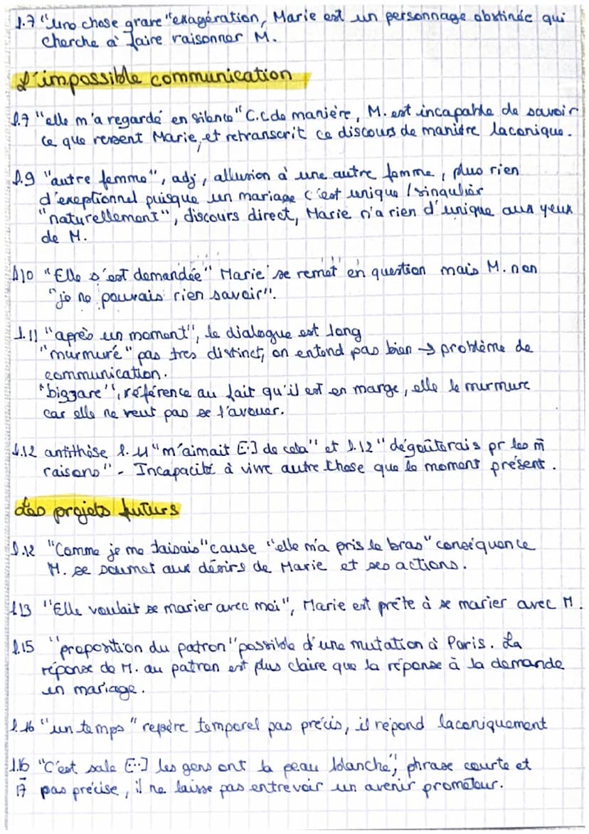 Albert Camus, L'Étranger, 1942
Le soir, Marie est venue me chercher et m'a demandé si je voulais me marier avec elle. J'ai dit
que cela m'ét