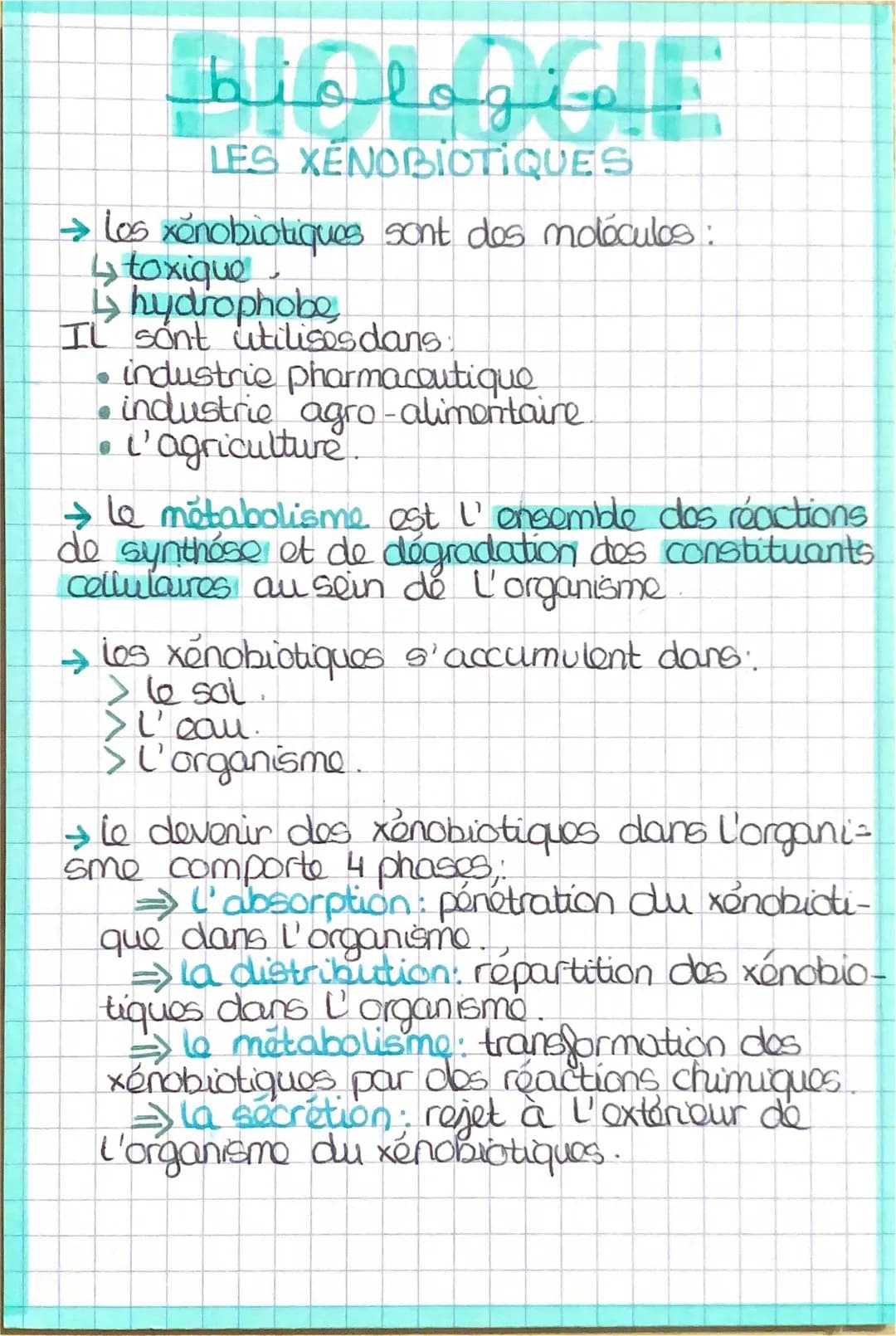 les xénobiotiques