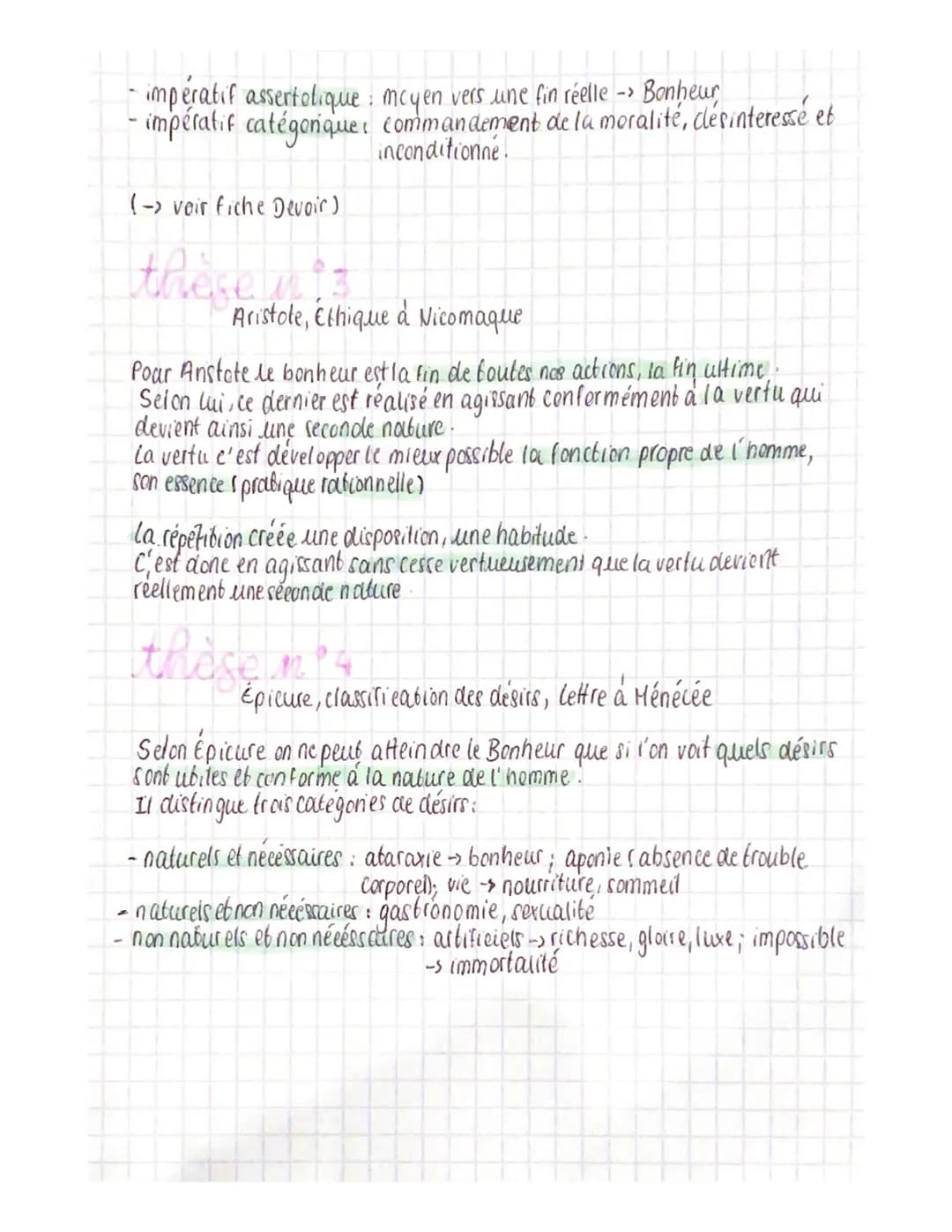 Le Bonheur
3 définitions possibles
✓
état durable de
satisfaction de tous
les désirs
theseng
↓
état durable de
satisfaction de
tous les beso