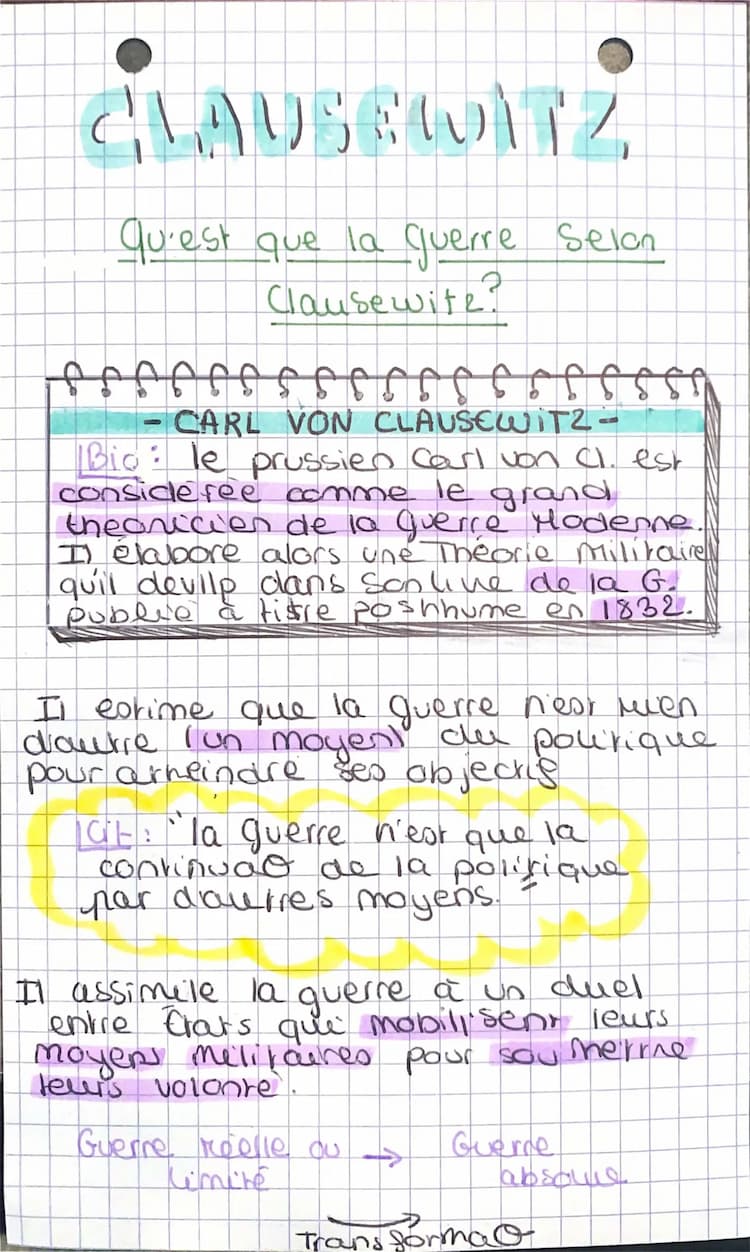 Know la guerre selon clausewitz ? thumbnail
