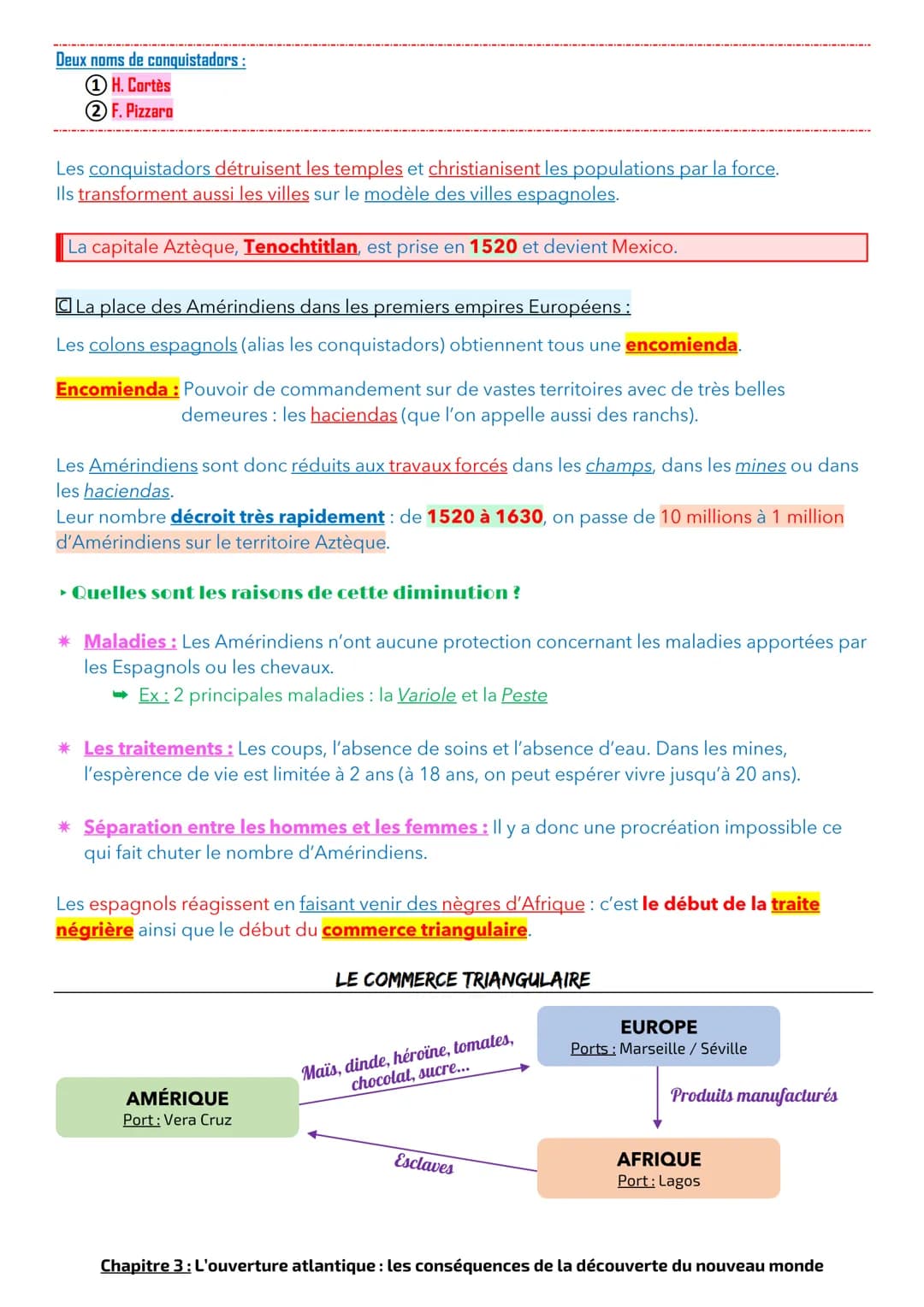 Chapitre 3: L'ouverture atlantique: les conséquences de la découverte du
nouveau monde
À partir du XVème siècle, les européens poussent touj