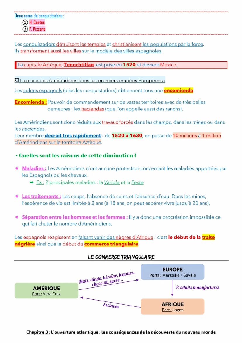Chapitre 3: L'ouverture atlantique: les conséquences de la découverte du
nouveau monde
À partir du XVème siècle, les européens poussent touj