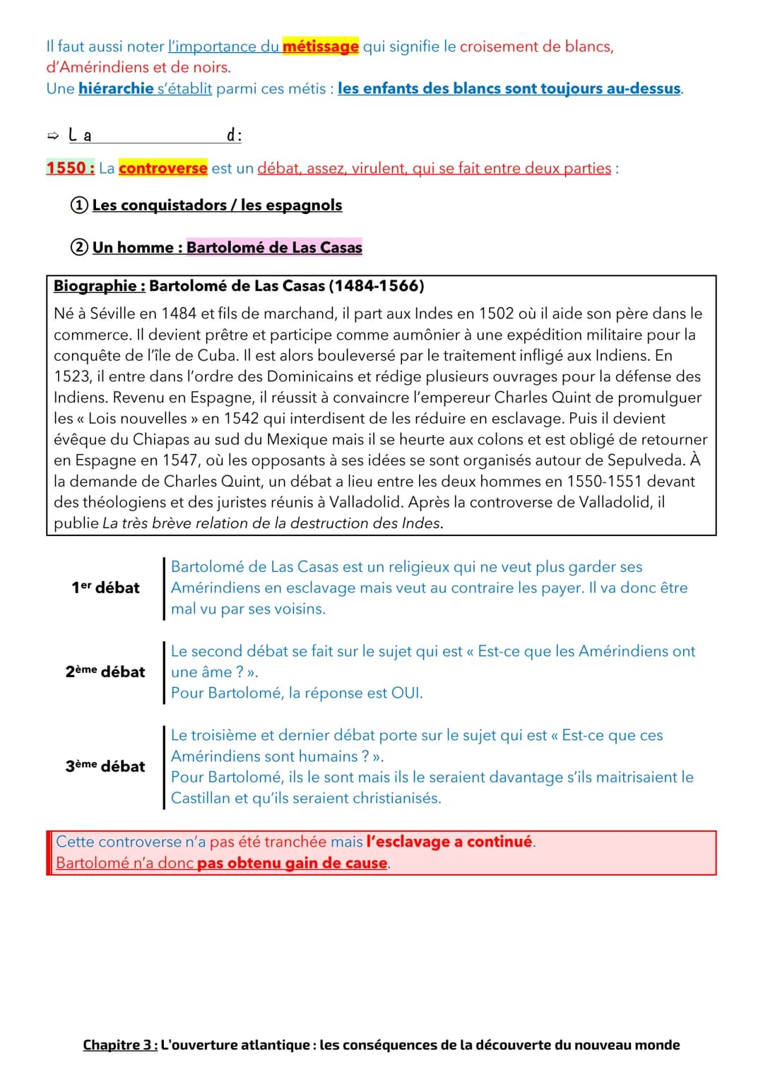 Chapitre 3: L'ouverture atlantique: les conséquences de la découverte du
nouveau monde
À partir du XVème siècle, les européens poussent touj