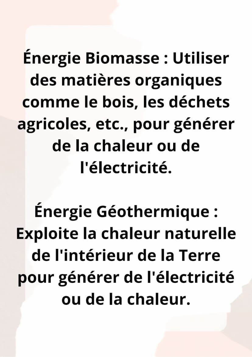 l'Énergie
Renouvelable Qu'est-ce que l'Énergie
Renouvelable ?
Les énergies renouvelables
sont des sources d'énergie
qui ne s'épuisent pas av