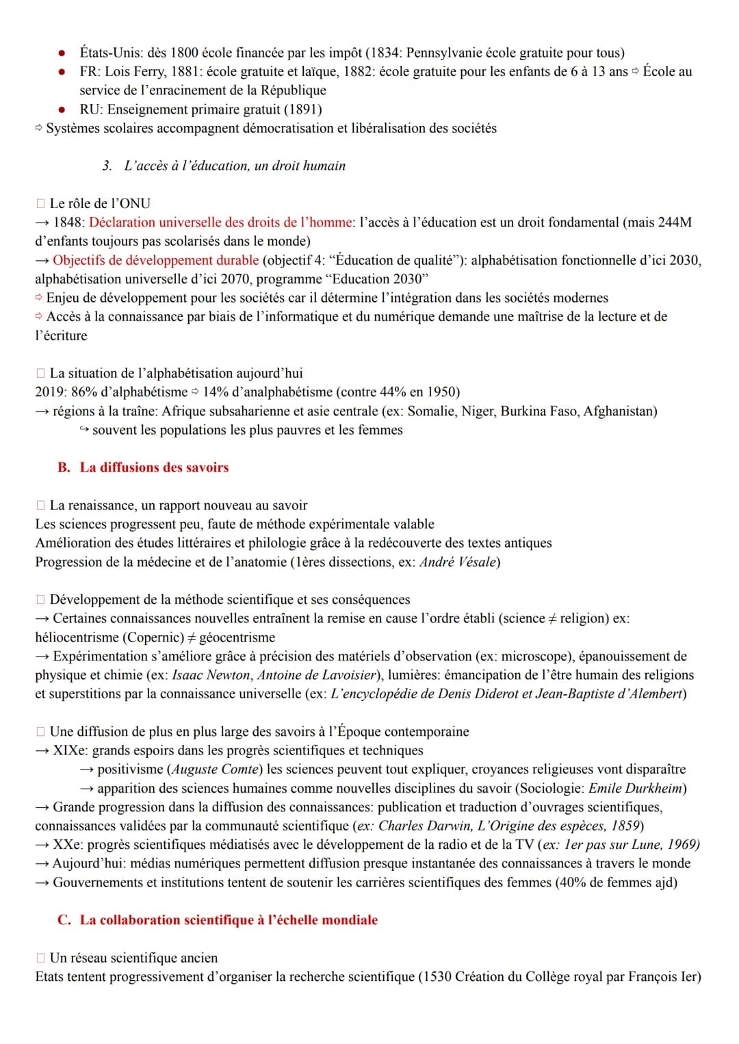 Theme 6: Lenjeu de la connaissance
I. Introduction
A. Vers une société de la connaissance
La connaissance désigne le processus mental de tra