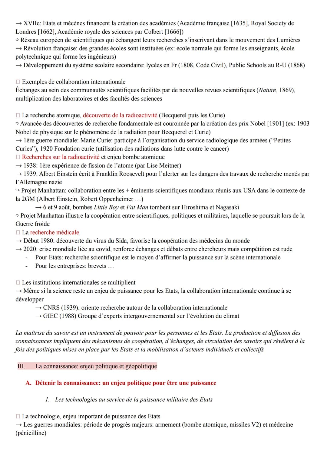 Theme 6: Lenjeu de la connaissance
I. Introduction
A. Vers une société de la connaissance
La connaissance désigne le processus mental de tra