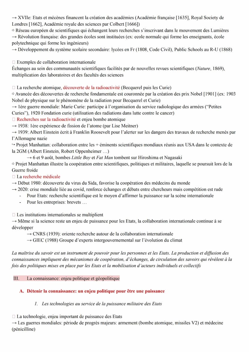 Theme 6: Lenjeu de la connaissance
I. Introduction
A. Vers une société de la connaissance
La connaissance désigne le processus mental de tra