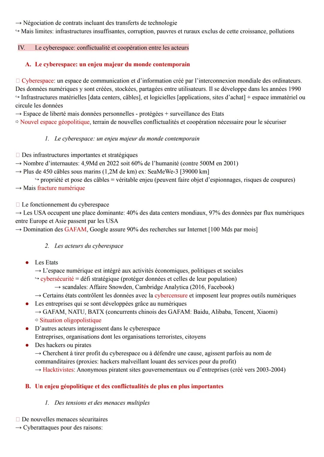 Theme 6: Lenjeu de la connaissance
I. Introduction
A. Vers une société de la connaissance
La connaissance désigne le processus mental de tra